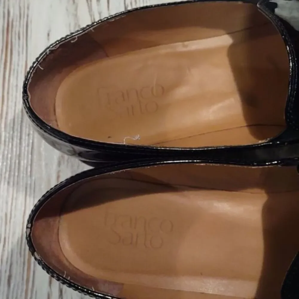 Franco Sarto Cypress Womens Black Patent Leather‎ Shoes Sz 8.5M